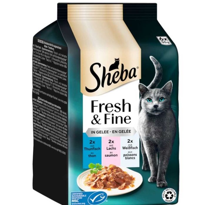 Sheba fresh&fine 72 saszetki premium