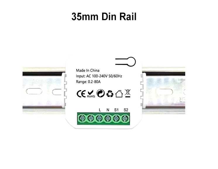 Medidor Energia Zigbee 80 Amperes com Pinça