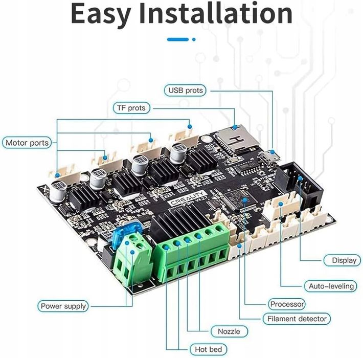 Creality Official Ender 3 Silent Motherboard Upgrade V4.2.7 TMC2225