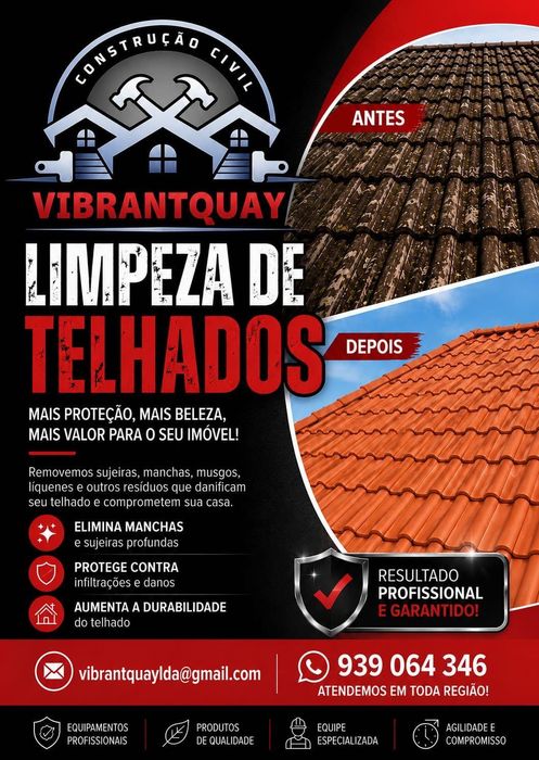 Lavagem,impermeabilização e construção de telhados e remodelações em geral