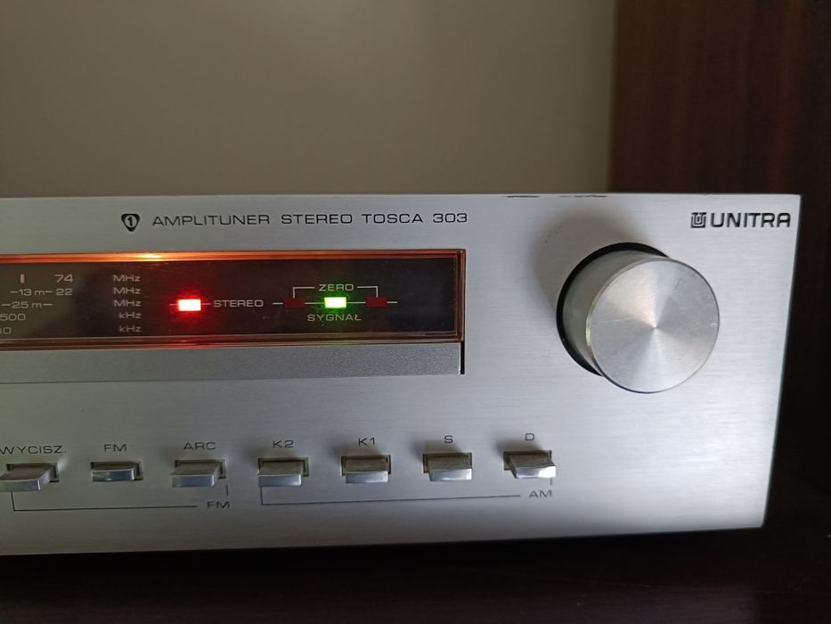 Amplituner z radiem UNITRA Tosca 303 + głośniki  space 86