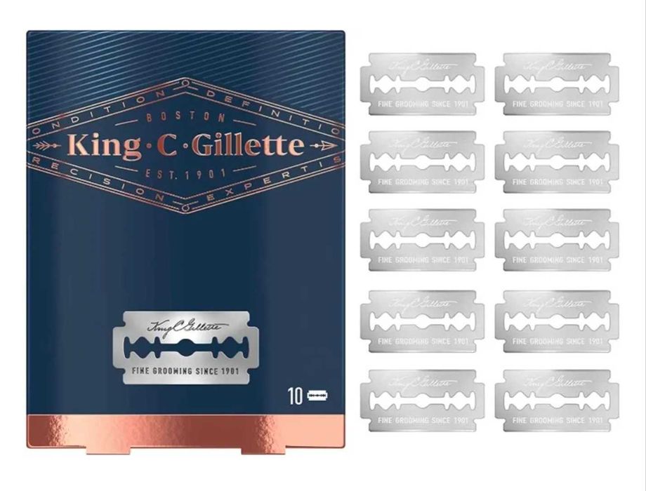 Gillette King C. 10 opakowań po 10 sztuk Oryginał
