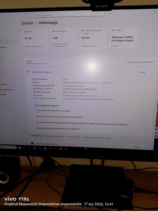 HP Omen 16 rtx3050ti