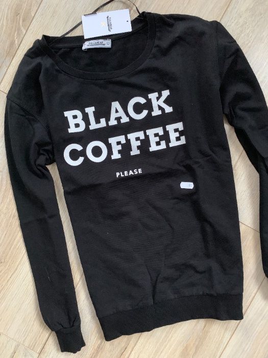 pull&bear bluza S 36 Nowa black coffee