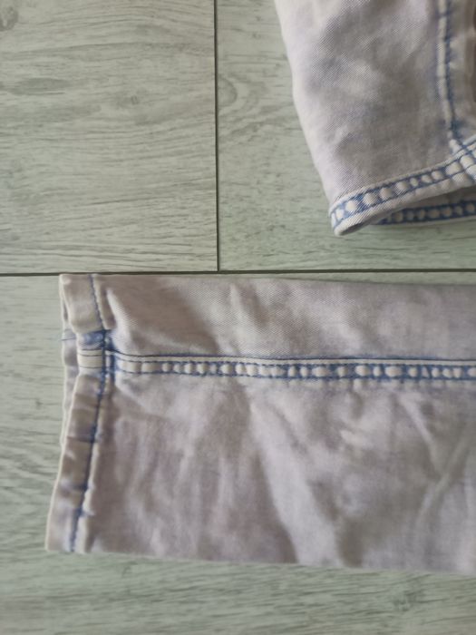 Spodnie marmurkowe tie dyi Reserved w27 l32 s XS skinny rurki