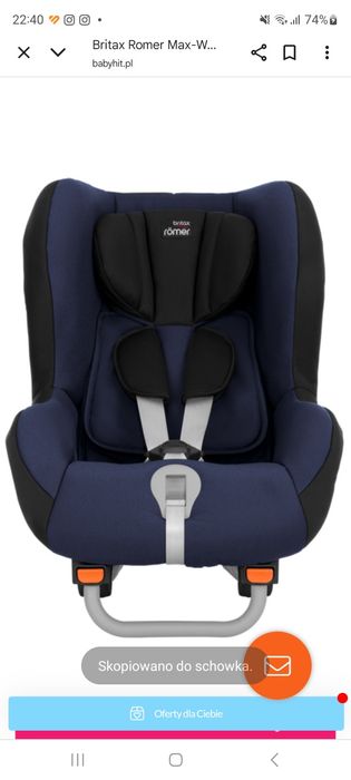 Britax Max Way tyłem bezwypdkowy
