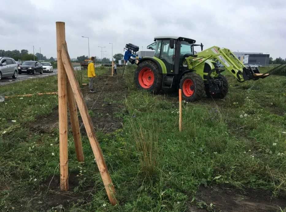 Słupek bal pal ogrodzeniowy drewniany dł230cm fi10cm HIT ze Swadzimia