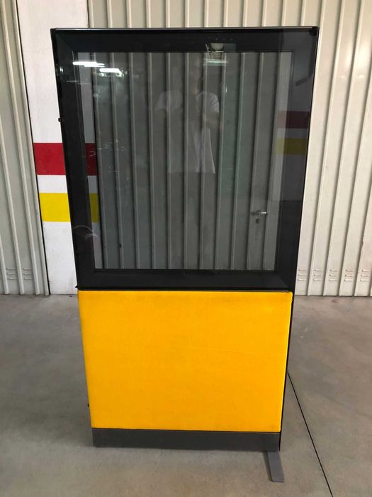 Biombos vidro e tecido