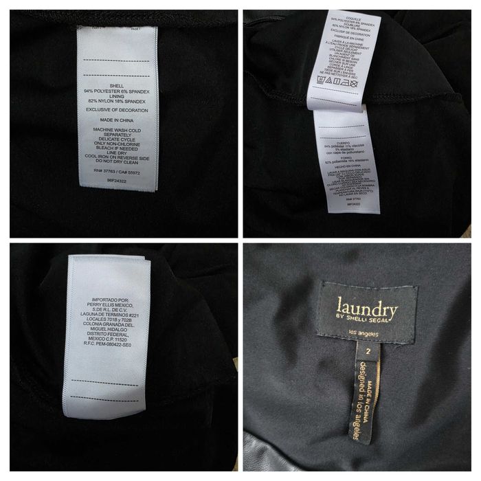 Sukienka Laundry by Shelli Segal klasyczna ołówkowa dekolt łezki XS-S
