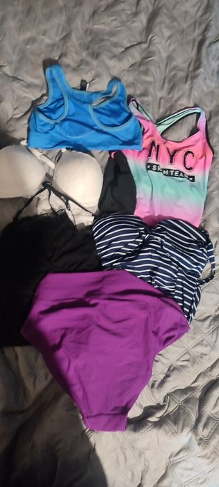 Staniki damskie, stroje kąpielowe używane mix 5kg