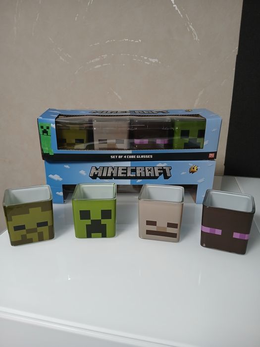 Майнкрафт набір з 4 стаканів оригінал есклюзив з Британії