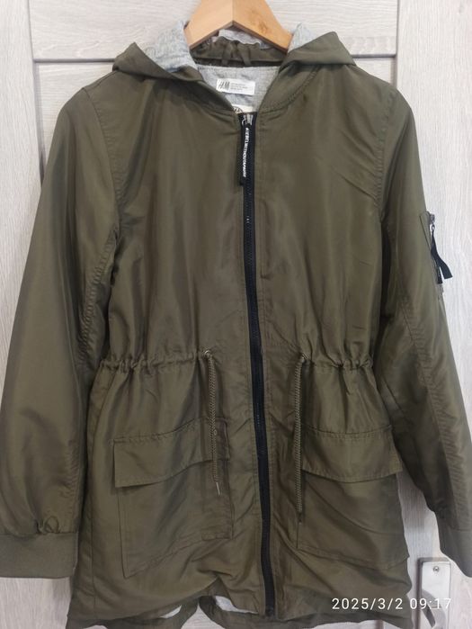 Śliczna kurtka parka, H&M, rozmiar 158