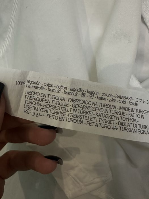 Вкорочена рубашка на 1 плече ZARA
