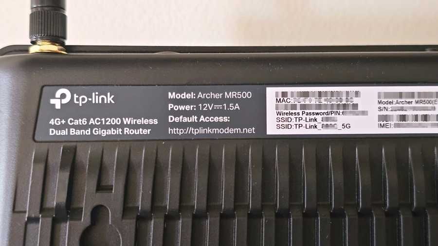 Router 4G+ TP-Link MR500 AC1200 - Livre SIM