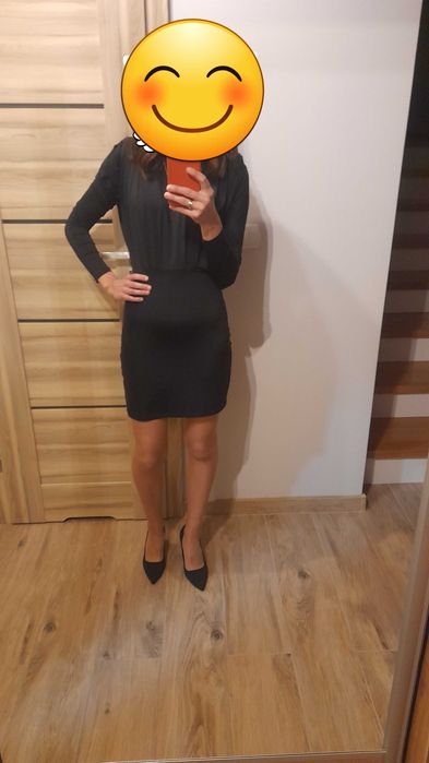 Czarna sukienka mini 36/S