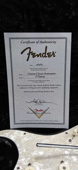 Fender Stratocaster Custom Shop Custom Classic