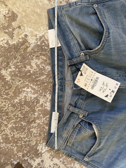 Л-Хл  Небесний колір Джинси zara wide leg 40 розмір