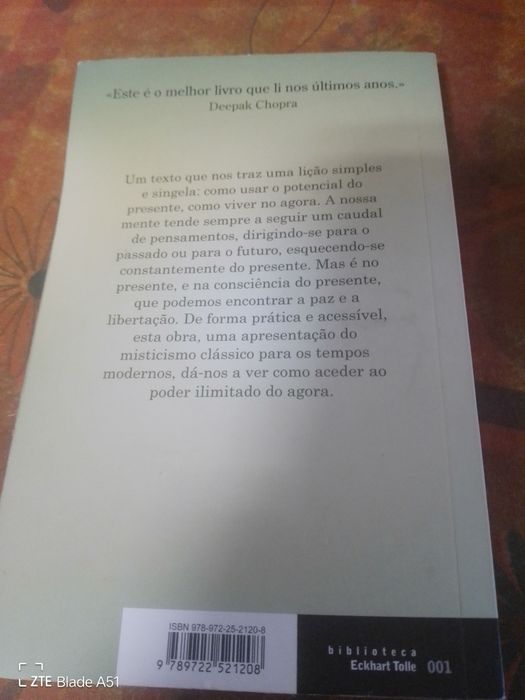 Livro - O poder do agora - didático livro