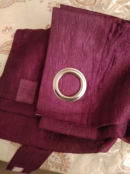 Cortinado Roxo com tira