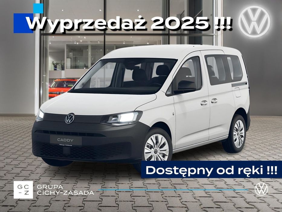 Volkswagen Caddy 5-miejsc, 2,0 TDI EU6 SCR, 102 KM, manualna 6-bieg.; r.o:2755 mm  2,0 l TDI 102 KM skrzynia biegów manualna 6-biegowa