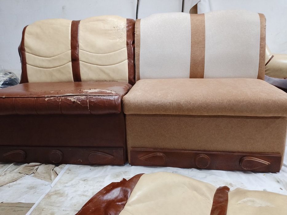 Перетяжка дивана (реставрація мягкої частини)