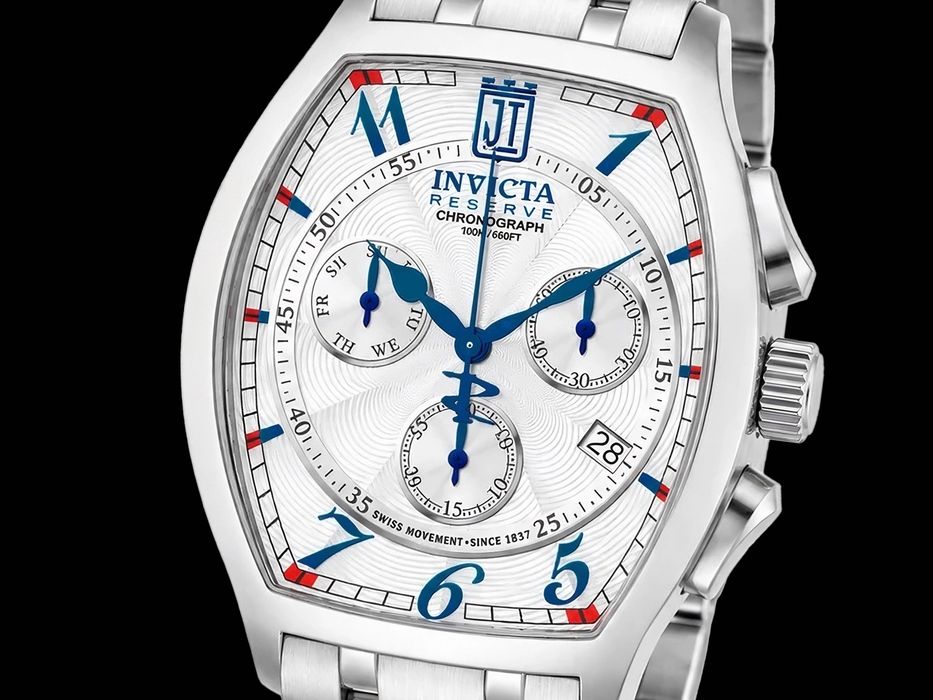 Годинник чоловічий Invicta JT Veldaris 51295 Jason Taylor Limited Edition 19/99 43 мм швейцарський кварцовий механізм Ronda Z60 Chronograph 100 МТ