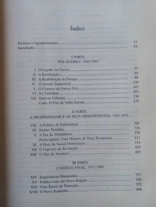 Pós-Guerra; História da Europa Desde 1945 - Tony Judt