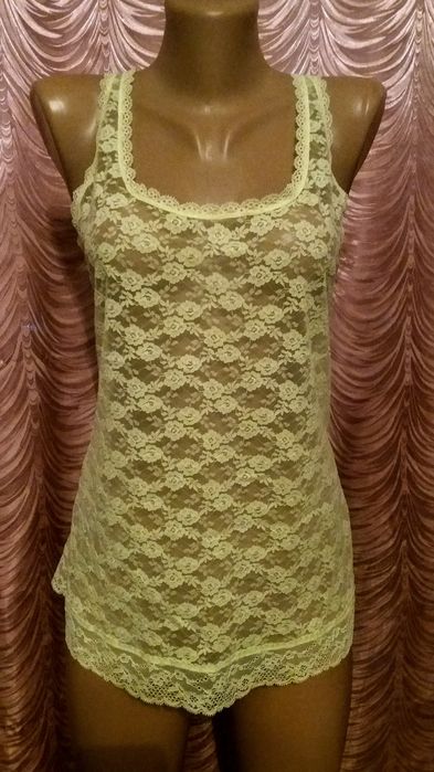 Кружевная гипюровая маечка.Marks&Spencer.48 размер