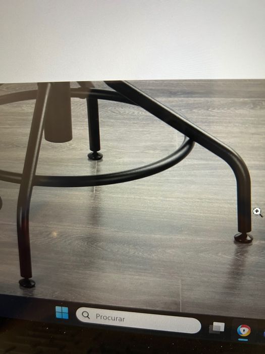 Cadeira p/ escritório, pinho/preto