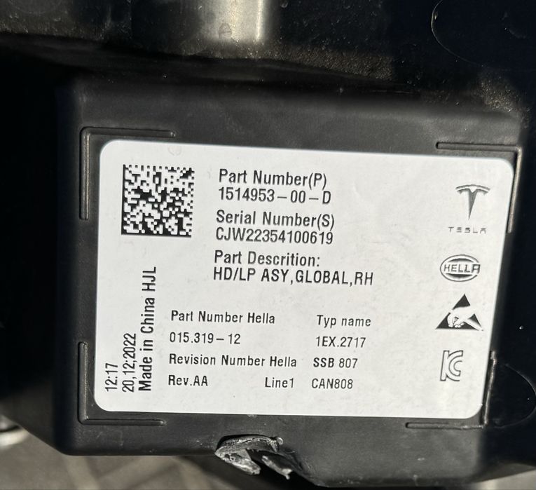 ‼️ Farol led tesla model Y Original ‼️