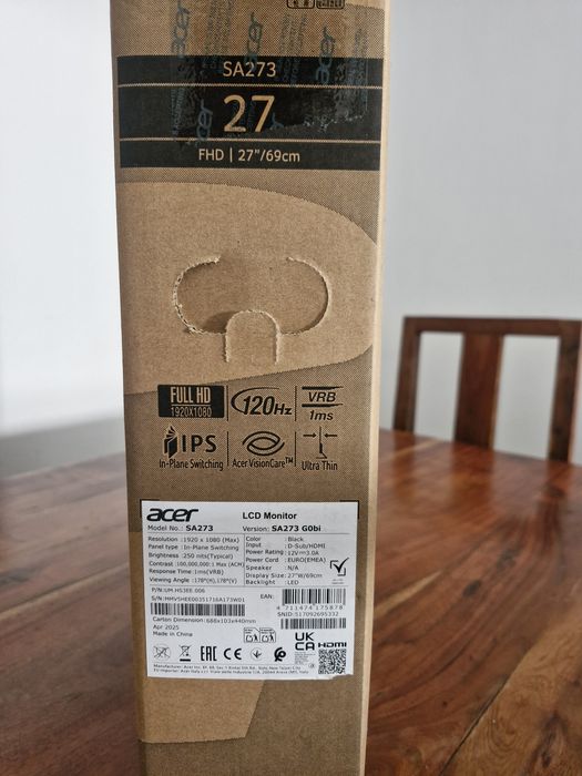 PC Com 2 anos de GARANTIA. Pc gamer Placa Asus Geforce RTX 4060 + monitor 27" Acer