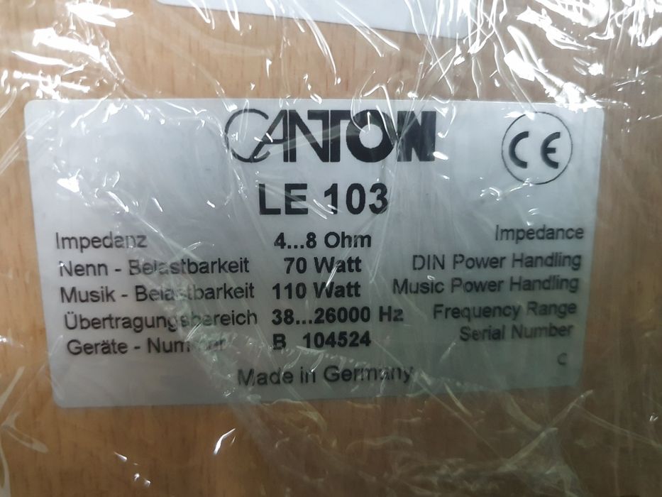 Срочно продам акустику немецкие колонки Canton LE 103.