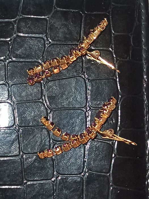 Kolczyki damskie z ametystem