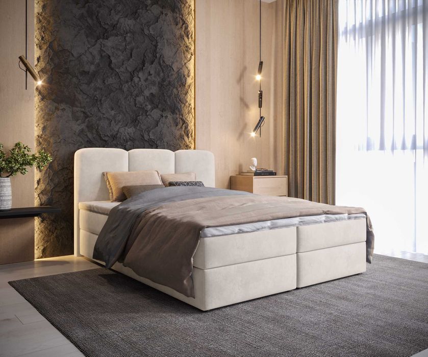 Łóżko kontynentalne Belinda 120x200 / 140x200 / 160x200 / 180x200 cm