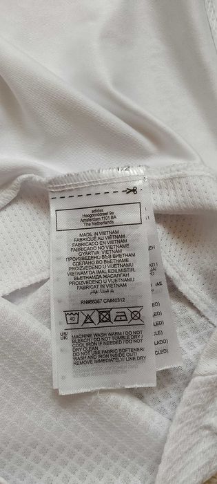 Футболка Реал Мадрид №7 Вінісіус Жуніор Adidas сезон 2024/25 чоловічий розмір S білий колір джерсі поліестер