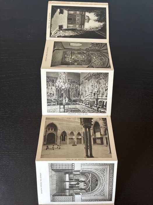 Folheto Desdobrável Antigo (Leporello) 14 Vistas - Real Alcázar de Sevilla (Espanha)