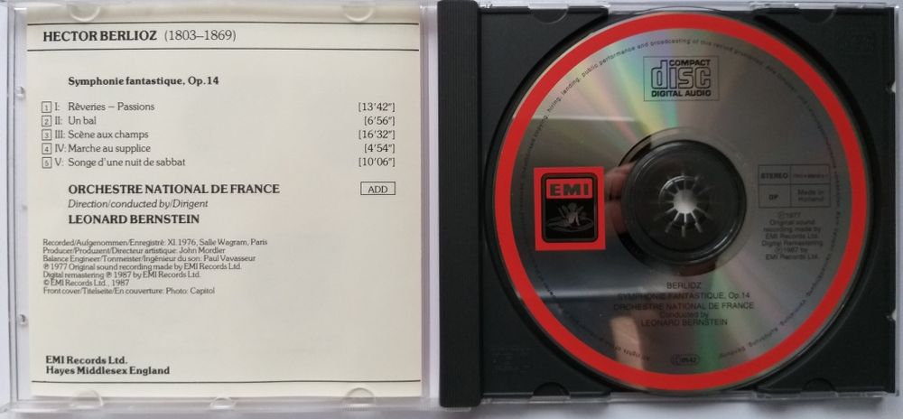 Leonard Bernstein Berlioz Symphonie Fantastique 1987r
