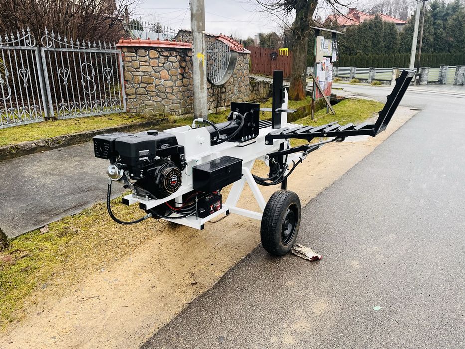 Mocna łuparka hydrauliczna pozioma winda regulowany nóż 20 t