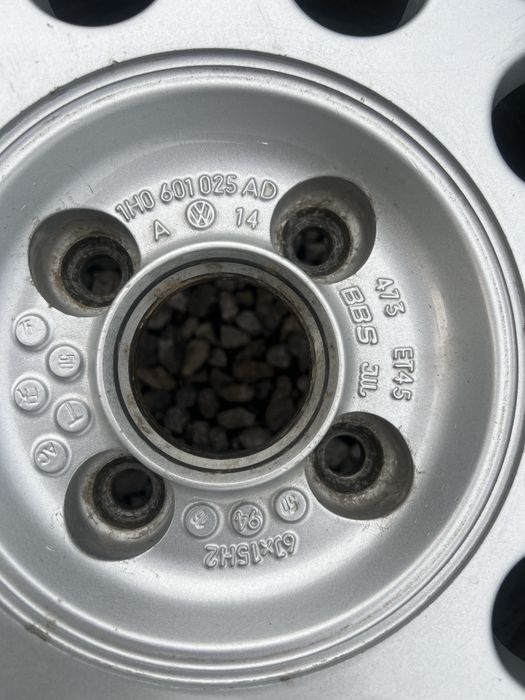 Oryginalne Alufelgi VW BBS 15” 4x100 ET 45