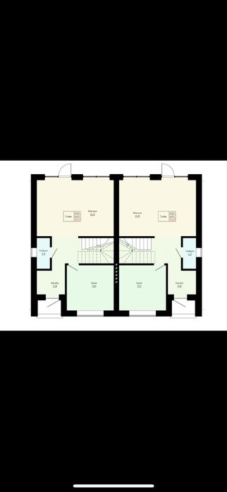 Дуплекс Будинок 100м2 ГАЗ Тарасове