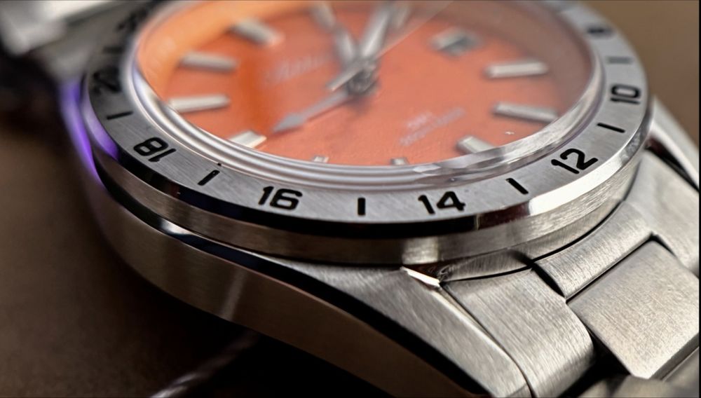 Годинник Addiesdive GMT 38мм AD2548 кварц orange