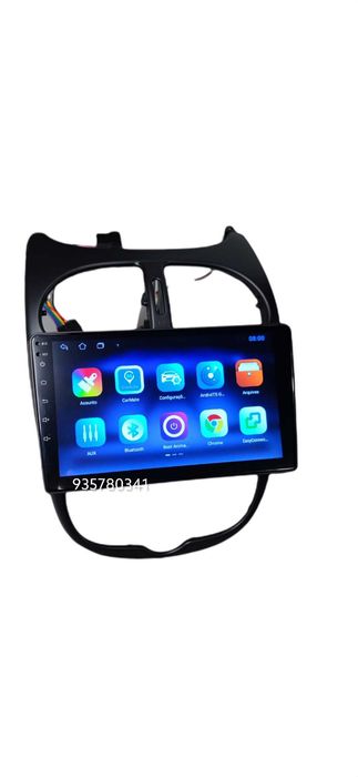 Rádio 2 DIN Android Peugeot 206 • GPS Wifi  - Bluetooth + CÂMARA