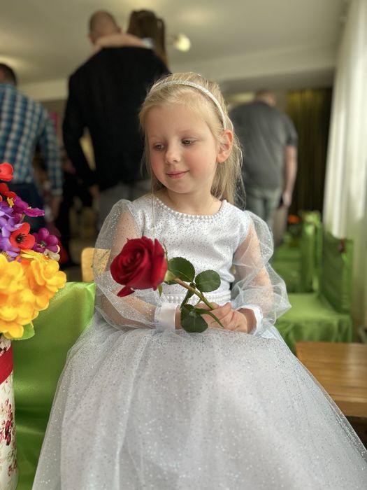 Плаття нарядне дитяче на випускний з садочку блакитне