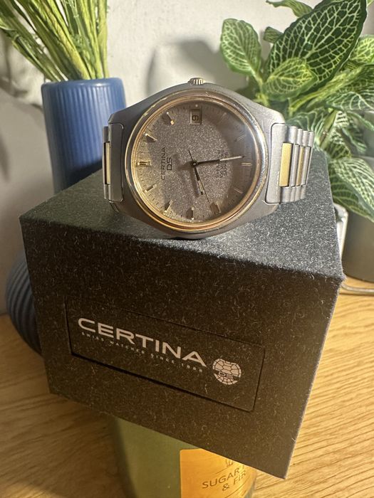 Certina DS Titanium Quartz Swiss Made – tytan, szafir, komplet z pudełkiem