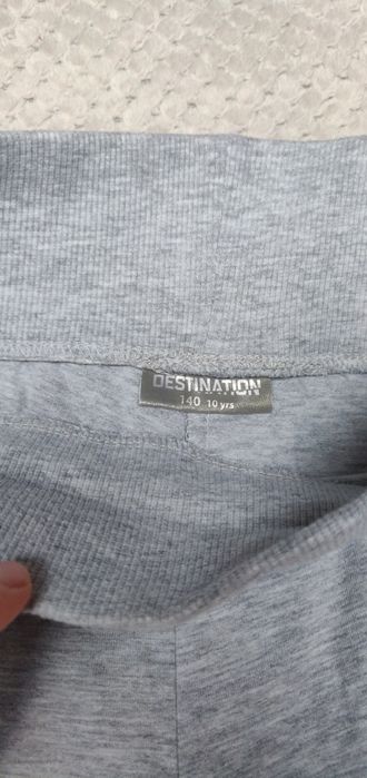 Spodnie bawełniane dzwony z wysokim stanem 140