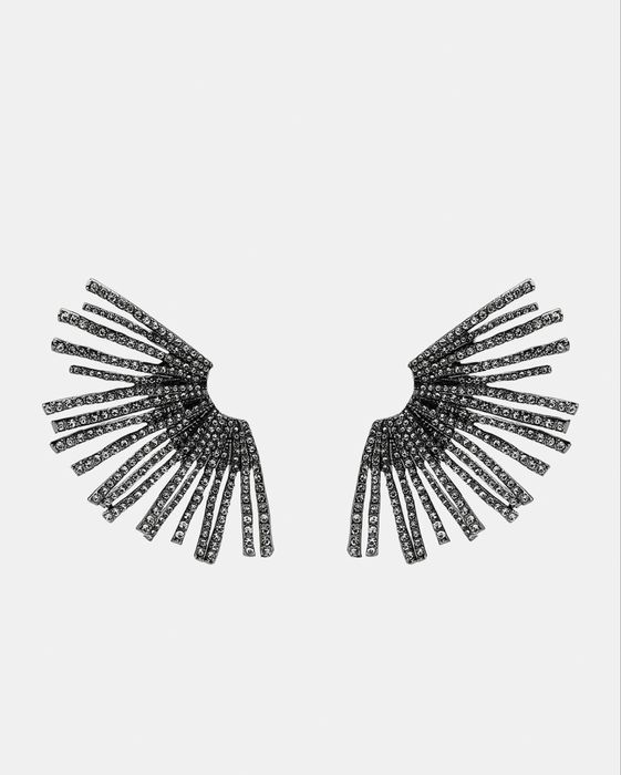 Сережки zara з камінцями