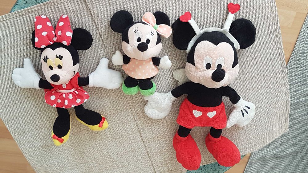 Zestaw pluszaki myszki Miki i Minnie