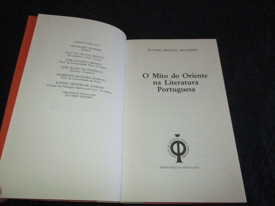 Livro O Mito do Oriente na Literatura Portuguesa