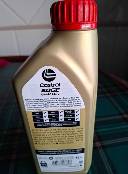 Óleo Castrol Edge OW-20