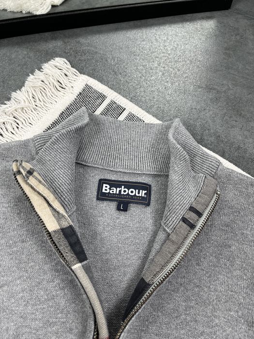 Чоловічий 1/3 зіп кофта світшот Barbour